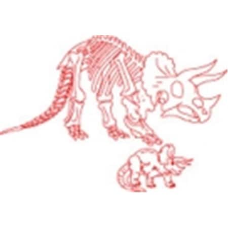 Roylco Dinosaurs And Skeleton Rubbing Plate, Set - 6 587947